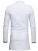 Trendy Ethnic Style Print Stand Collar Long Sleeve Shirt for Men