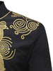 Trendy Ethnic Style Print Stand Collar Long Sleeve Shirt for Men
