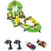 AUTOFLIER AF665 Dual Track 3D Competition Infrared 2 RC Cars with 2 Hand Cranks 48pcs Track