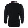 Heaps Collar Button Plaid Trim T-shirt
