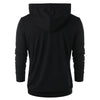 Zip Embellished Color Blocking Hoodie