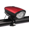 T6 USB Rechargeable Aluminum LED Bike Cycling Front Light with Horn Sound