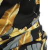 Allover Golden Leaves Print Casual Shirt