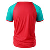 Casual Color Blocking Raglan Sleeve T-shirt