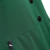 Pocket Striped Insert Fitted Dress