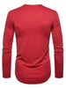 Solid Color Long Sleeve Button Up T-shirt