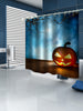 Halloween Pumpkin Printed Waterproof Bathroom Shower Curtain