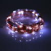 Solar Powered Copper Wire LED String Light Outdoor Decoration