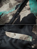 Camo Print Side Pockets Full Zip Waterproof Jacket