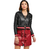 Stripe Detail Motorcycle Jacket