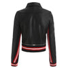 Stripe Detail Motorcycle Jacket