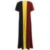 Color Block Maxi Swing Dress
