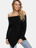 Asymmetrical Off The Shoulder Sweater