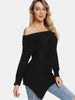 Asymmetrical Off The Shoulder Sweater
