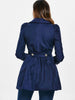 Fit and Flare Coat With Double Breasts