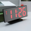 Digital Mirror Surface Alarm Clock with Large LED Display USB Port for Bedroom