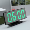 Digital Mirror Surface Alarm Clock with Large LED Display USB Port for Bedroom