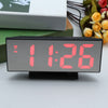 Digital Mirror Surface Alarm Clock with Large LED Display USB Port for Bedroom