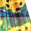 Abstract Print Knee Length Flare Dress