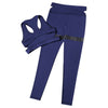 Trendy Shoulder Strap Backless Crop Top with Long Pants Women Sports Suit