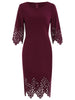 Scalloped Sheath Prom Dress