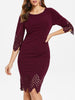 Scalloped Sheath Prom Dress