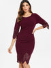 Scalloped Sheath Prom Dress