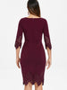Scalloped Sheath Prom Dress