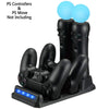 4In1 Controller Charger Dock Station Stand For Playstation PS4 PSVR VR Move PSVR