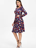 Halloween Print Long Sleeve Dress