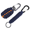 Outdoor Practical Paracord Survival Grenade Shape Kit Carabiner Fishing Tools with Snap Hook Key Chain