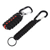 Outdoor Practical Paracord Survival Grenade Shape Kit Carabiner Fishing Tools with Snap Hook Key Chain