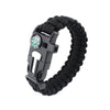 Survival Bracelet Outdoor Emergency  with Fire Starter Compass Whistle
