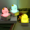 TW - L23 Rechargeable LED Night Lamp Patting Light Touch Sensor Silicone Bedroom