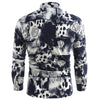Splash-ink Shield Print Long Sleeve Shirt
