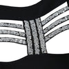 Long Sleeve Cut Front Sequined Tee