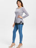 Lace Hem Long Sleeve T-Shirt