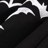 Round Collar Short Sleeve Keyhole Halloween Bat Plus Size Women Dress