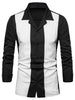 Patchwork Color Block Casual Shirt