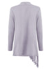 Tassel Asymmetric Long Sleeve Top