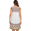 V Neck Hollow Out Paisley Print Shift Dress