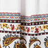 V Neck Hollow Out Paisley Print Shift Dress