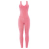 Scoop Neck Sleeveless Backless Bodycon Jumpsuit Women Yoga Clothes
