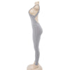 Scoop Neck Sleeveless Backless Bodycon Jumpsuit Women Yoga Clothes