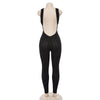 Scoop Neck Sleeveless Backless Bodycon Jumpsuit Women Yoga Clothes
