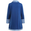 Cowl Neck Striped Panel Slit Women Sweatshirt