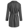 Tie Waist Felt Coat