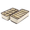 4pcs Collapsible Storage Boxes Bra Underwear Closet Organizer Divider Drawer