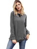 Lace Insert Shredding Sweatshirt