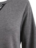 Lace Insert Shredding Sweatshirt